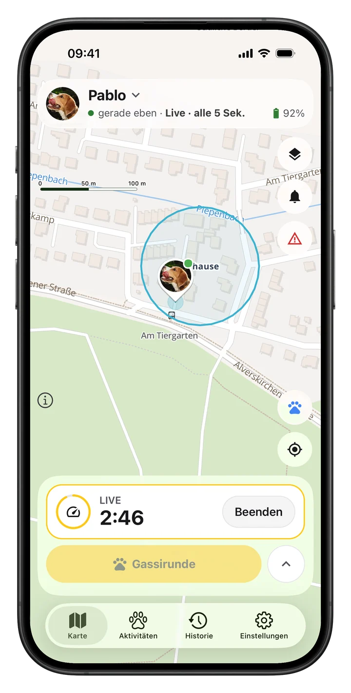 LocoGPS App mit Live-Modus
